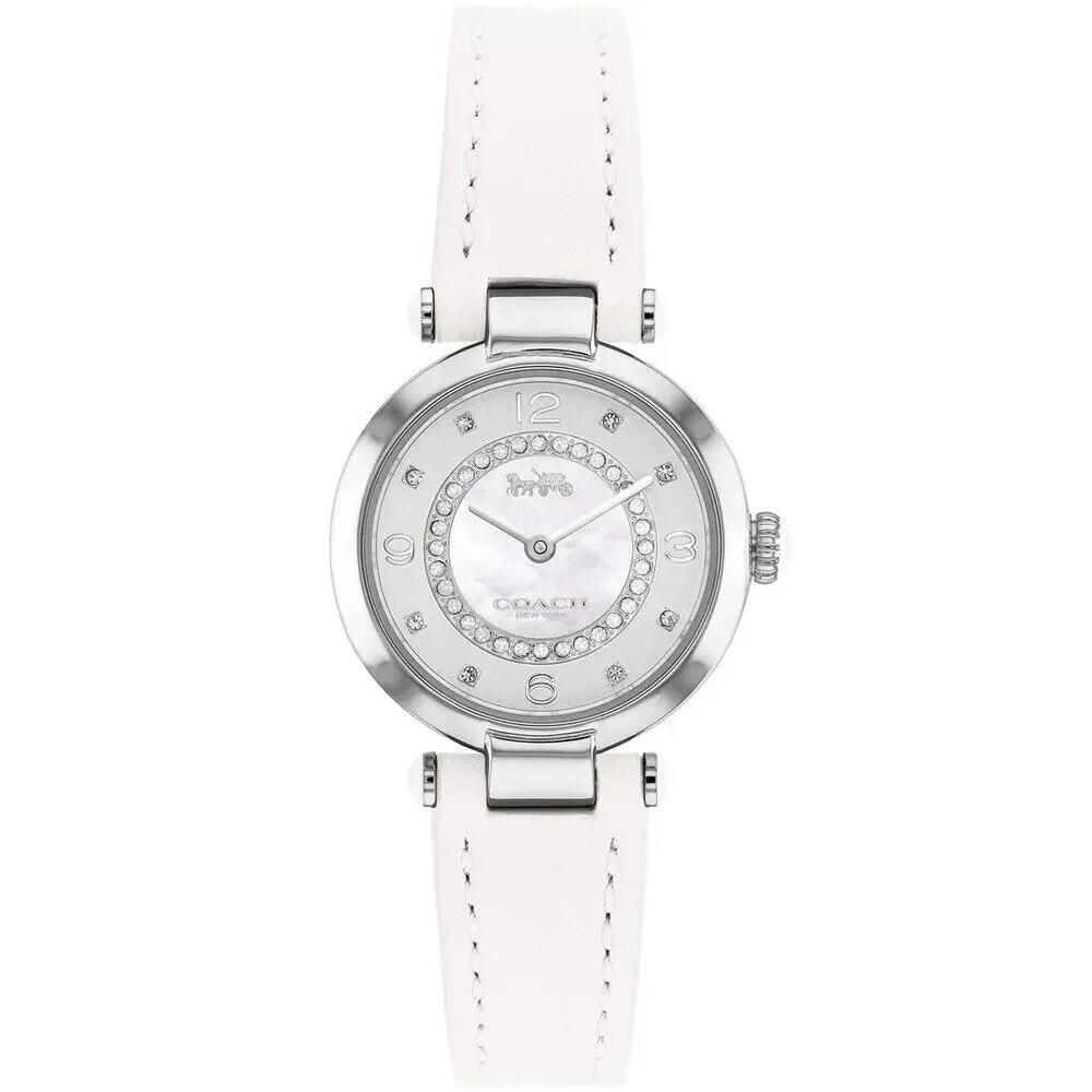 Coach Women's Cary Mother of Pearl Leather Strap Casual Dial 26mm Watch